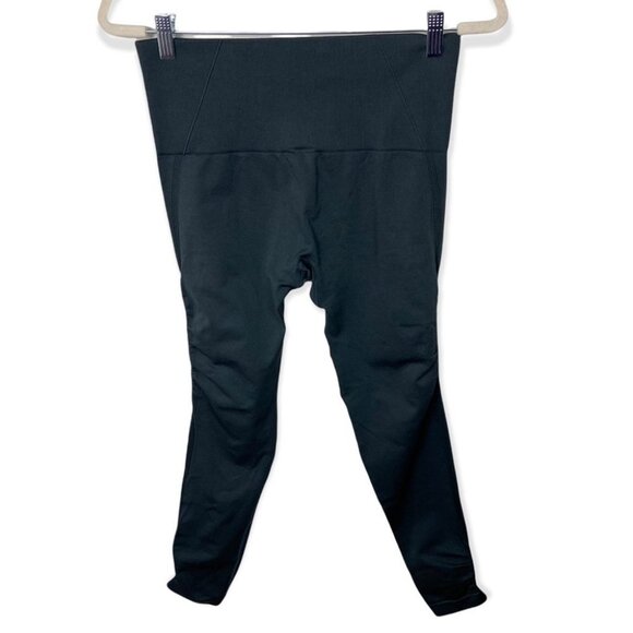 Mono B Grey High Rise Ribbed Leggings Size Large‎ Style APH2501 Yoga Dance Pants - Picture 4 of 11